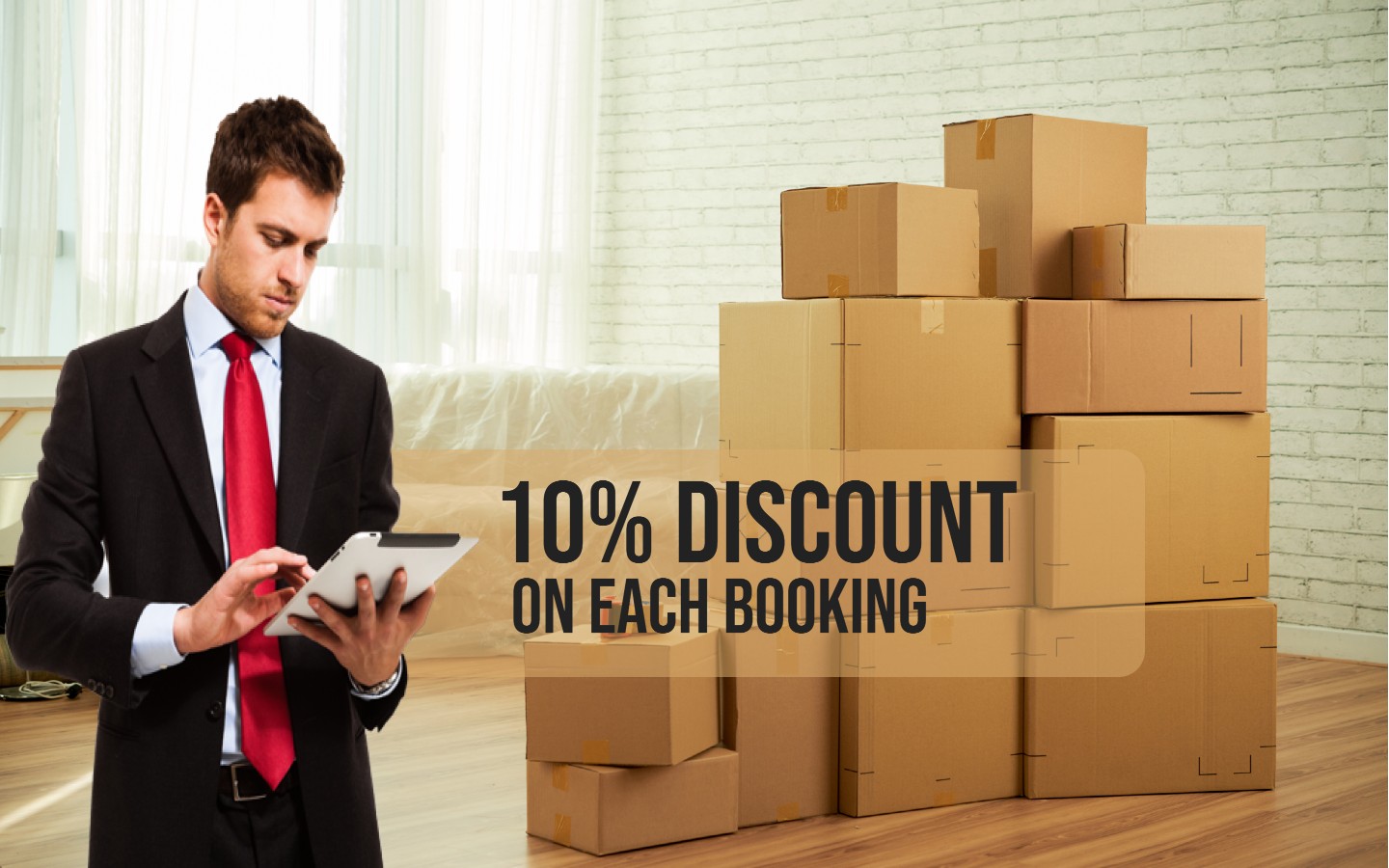 10% Discount on each Service Booking
